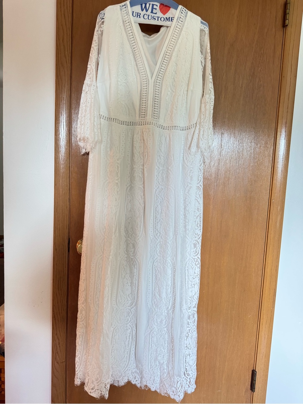 Pinup Fashion white boho maxi dress